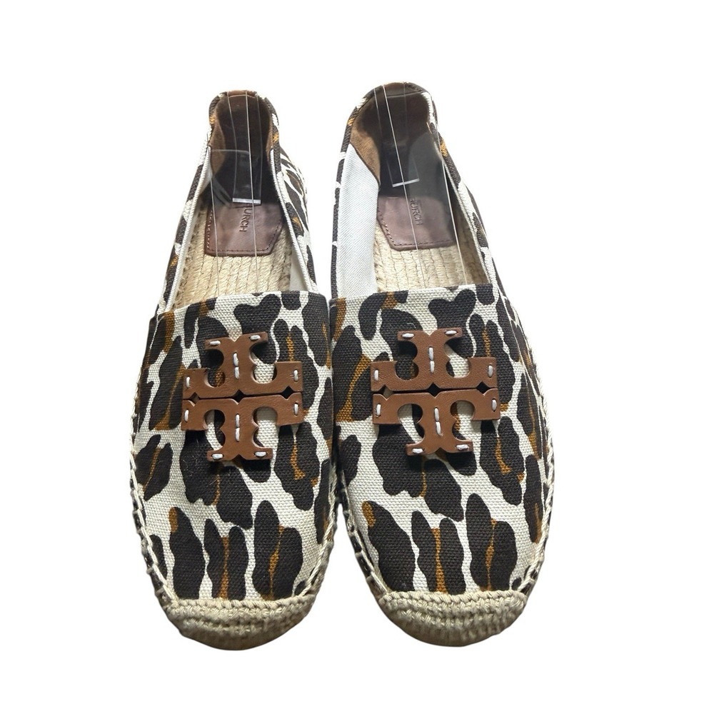 Tory Burch Tweed Willa Espadrille Pearl & Everly Espadrille Olana Leopard Size 7 - Picture 8 of 8